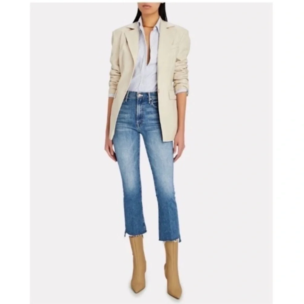Mother Jeans The Insider Crop Step Fray in Scenic Route